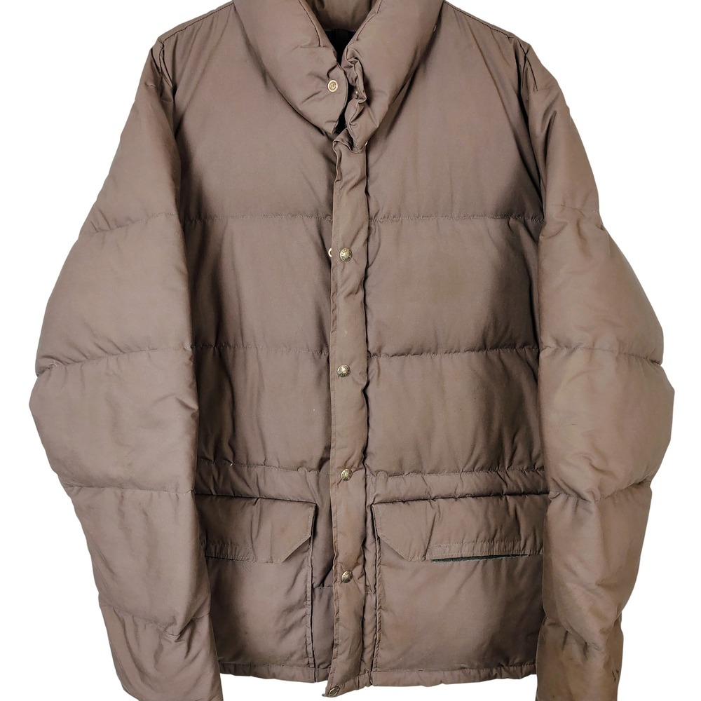 Vintage The North Face Brown Down Puffer Parka Jacket Made in USA XL RN61661